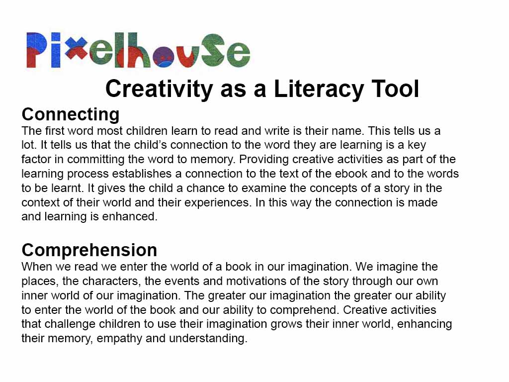 Creativity as a Literacy Tool Text12